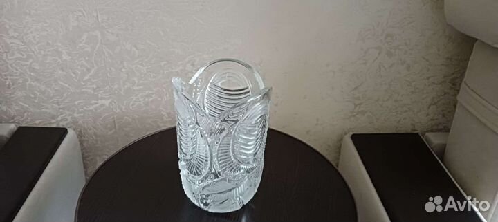 Вазочки и поднос хрусталь все