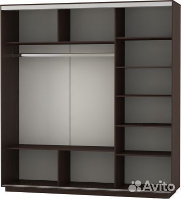 Шкаф купе зеркальный. Доставка, сборка, рассрочка