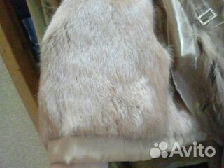 Зимний пуховик, пальто на цельном кролике