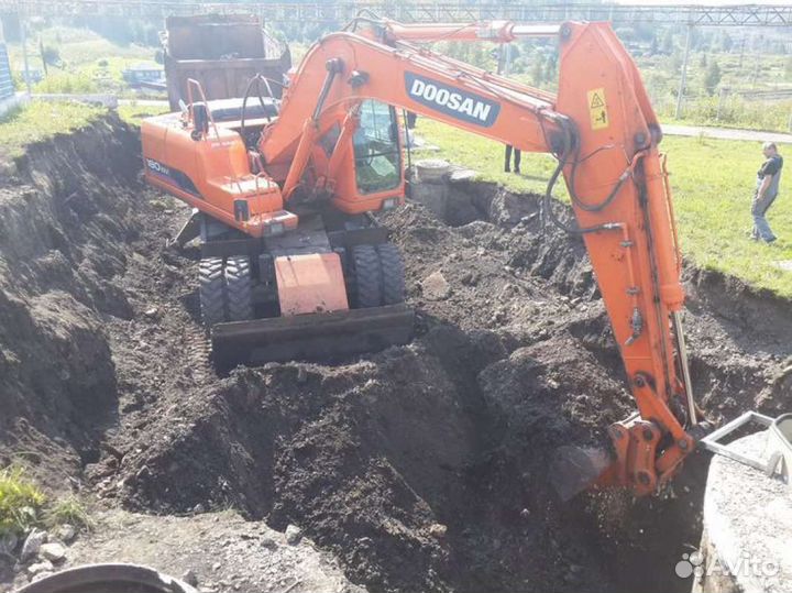 Услуги экскаватора Doosan180