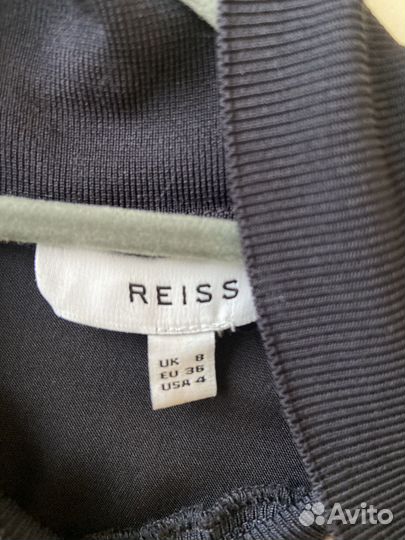 Блузка черная Reiss атласная 44