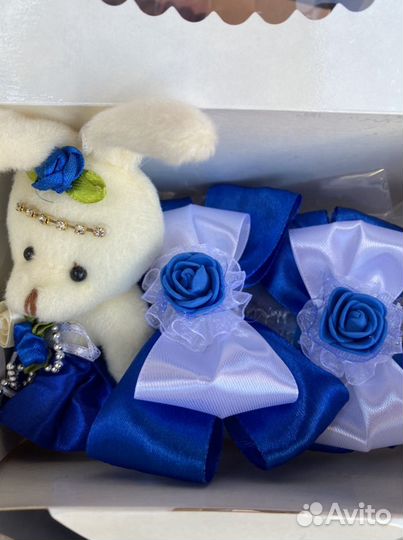 Набор носки+бантик+игрушка