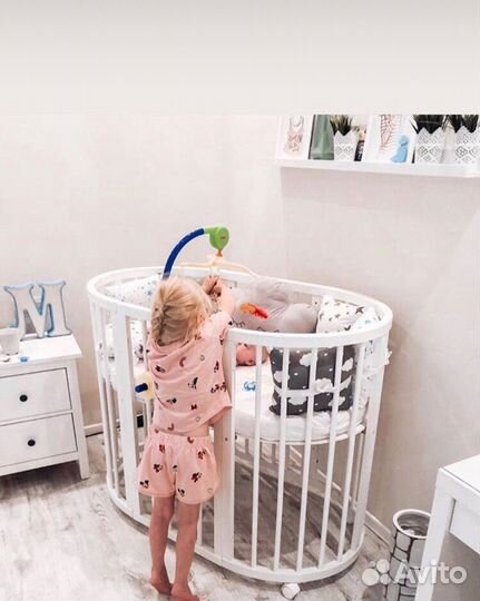 Детская кровать трансформер из массива