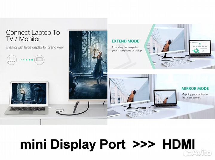 Mini Display Port (Thunderbolt) - hdmi / VGA