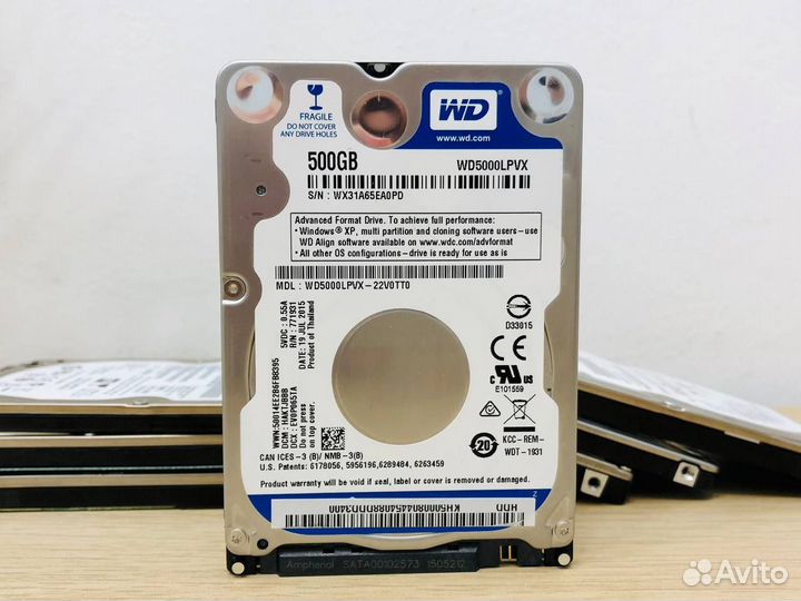Жесткий диск Western Digital 500 GB 2'5