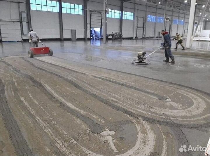 Бетонные полы с топпингом