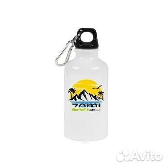 Бутылка для воды с печатью лого (опт)