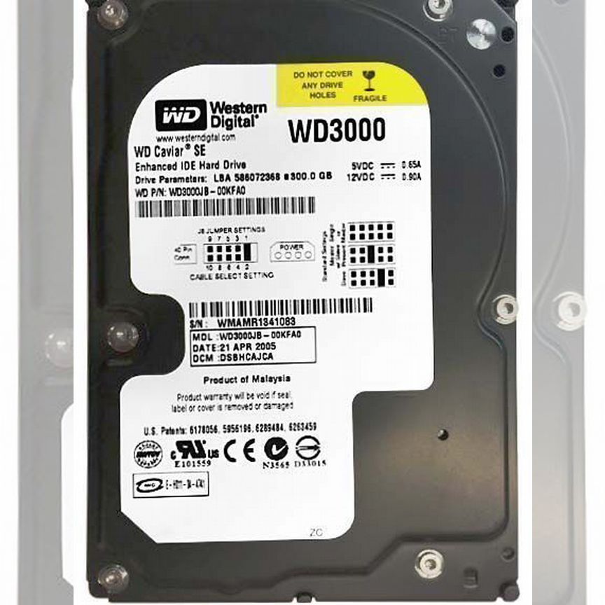 [WD3000JB] Жесткий Диск Western Digital 300gb Ide Wd3000jb