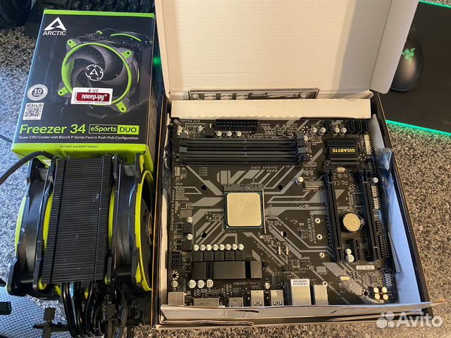 Материнская плата B450M с процессором Ryzen 5 2600 купить в Москве ...