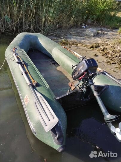 Лодка нептун KM-280 с мотором sharmax SM3.5FHS