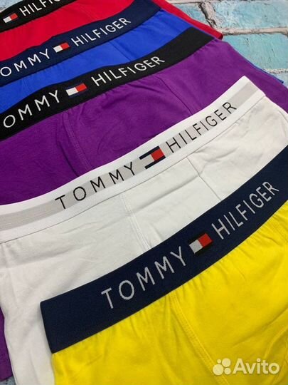 Трусы мужские бокскры tommy hilfiger +5 носков