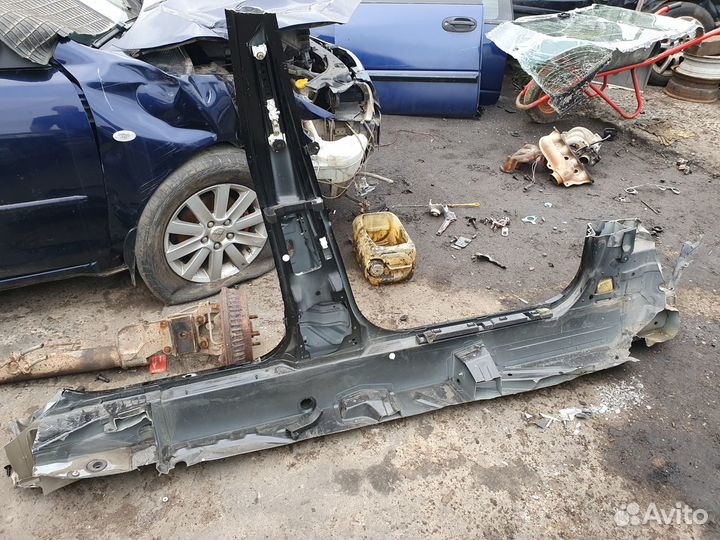 Порог со стойкой левый Mercedes S W220 Long 220