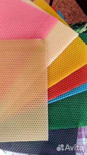 Вощина цветная натуральная