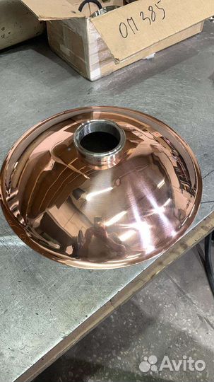 Медное оборудование, шлемы, конусы, крышки