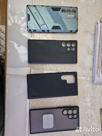 Чехлы samsung s22 ultra карбон, защитный