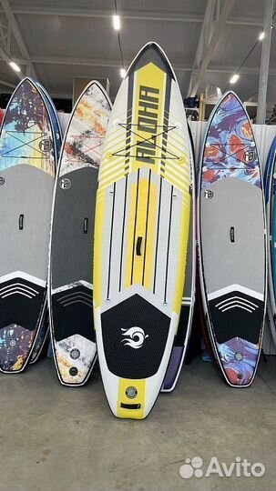 SUP доска-каяк 2 в 1 raidex aloha yello 10.6’ 320