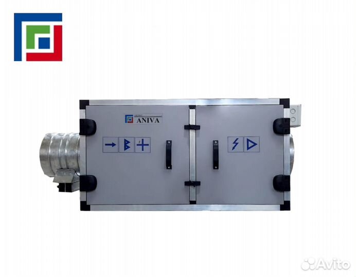 Компактная приточная установка с эл. нагревателем