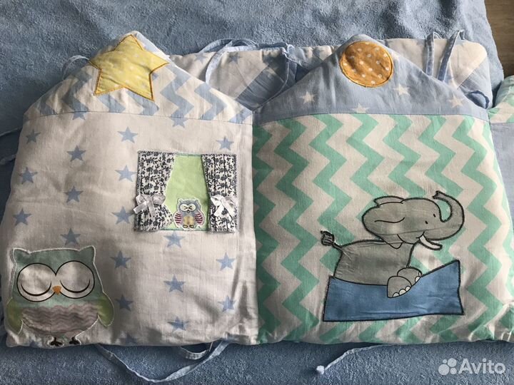 Комплект в детскую кроватку с матрасом