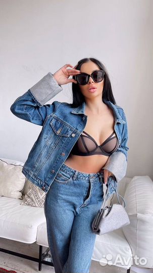 Джинсы и куртка Alexander Wang