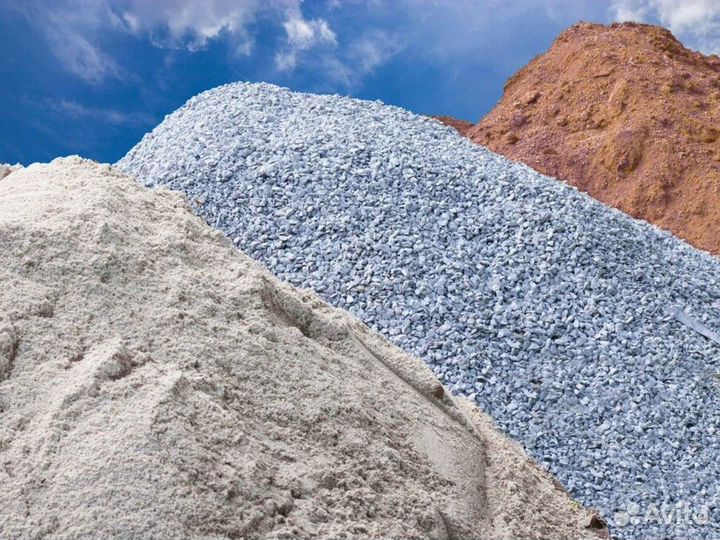 Щебень \ Отсев белый от трех кубов