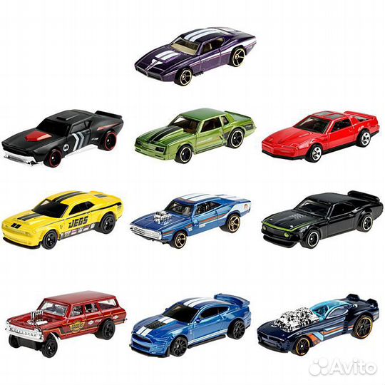 Hot Wheels Muscle Mania 10 pack 1/64