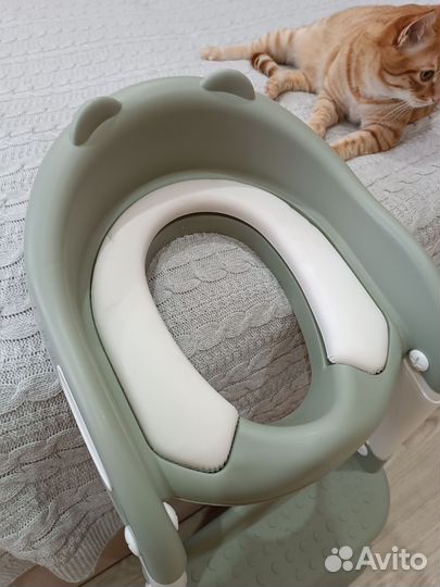 Накладка на унитаз детская со ступеньками