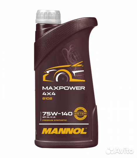 Трансмиссионное масло Mannol Maxpower 75W-140, 1L