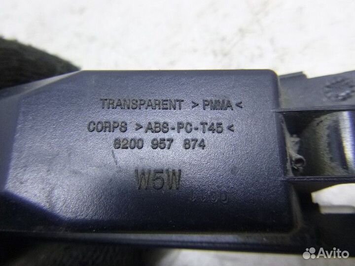 Плафон освещения номера renault logan 2005