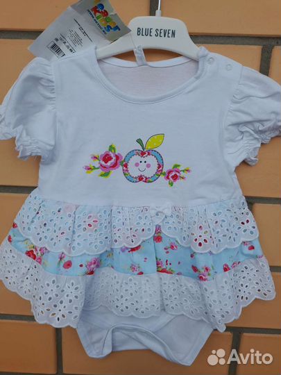 Пакет летней одежды для девочки 74-80-86