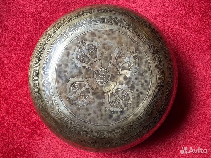 Поющая чаша напольная для ног 52см, нота Фа, Непал