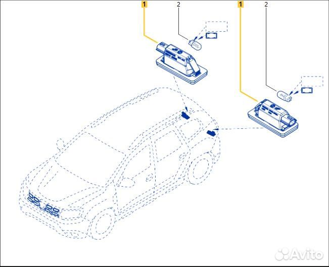 Подсветка номера Renault Duster K9KR858D165990