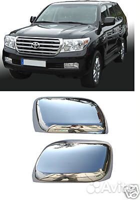 Хром накладки на боковые зеркала Land Cruiser 200