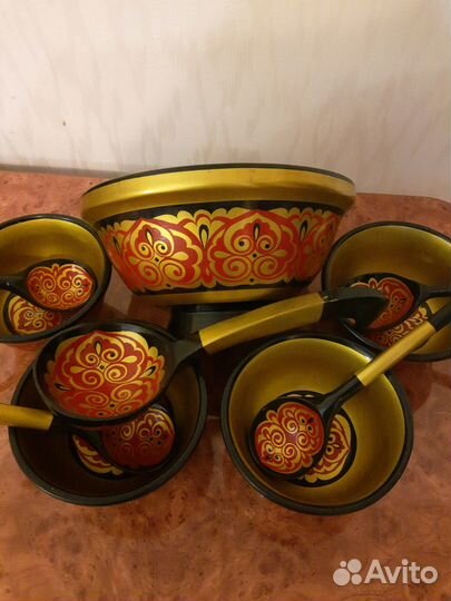 Набор салатников хохлома