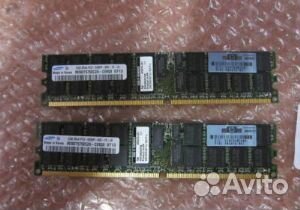 HP 8Gb 4 шт пo 2Gb 2Rx4 PC2-5300 p/n 405476-051