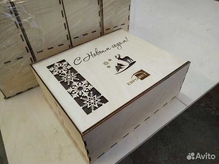 Подарочные коробки из фанеры и дерева
