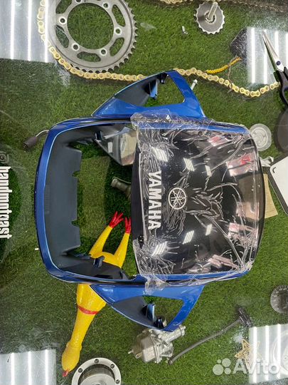 Обтекатель передний Yamaha YBR125 облицовка синий