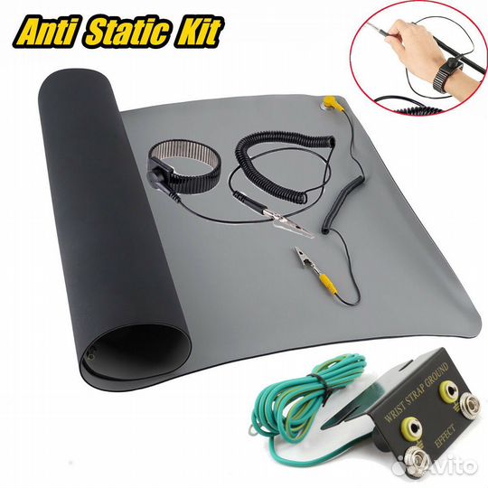 Антистатические пакеты, коврики и перчатки