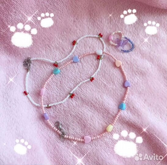 Чокер ожерелье бижутерия ручная работа