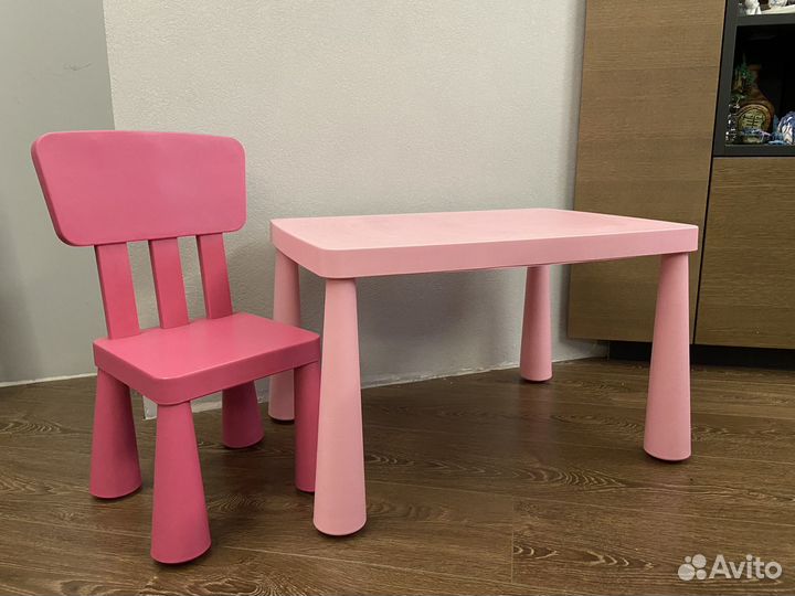 Детский стол и стул икея