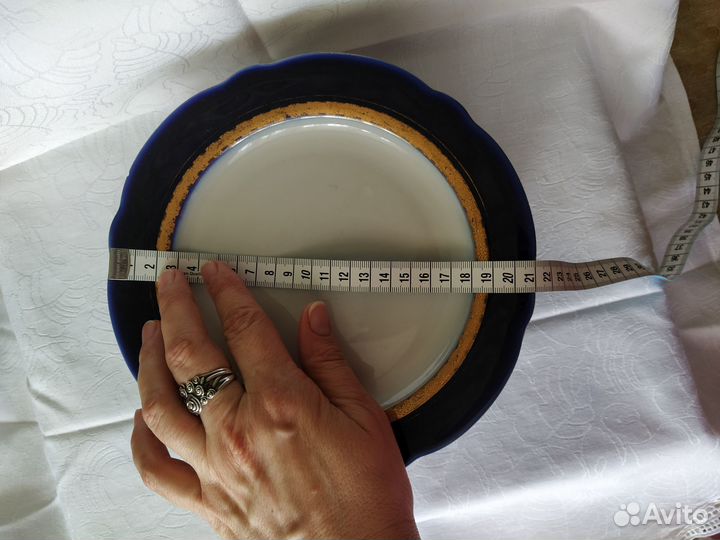 Тарелки кобальт