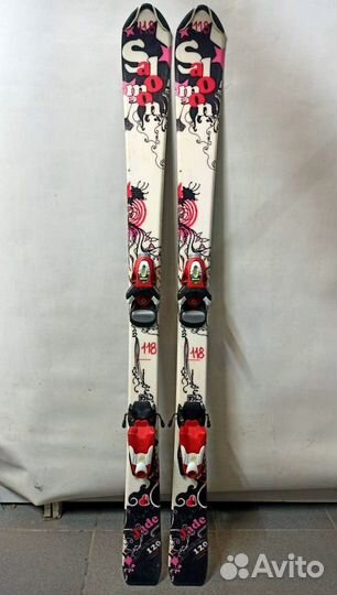 Горные лыжи 120 см с ботинками 35