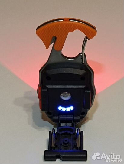 Мощный фонарик брелок мультитул с прикуривателем