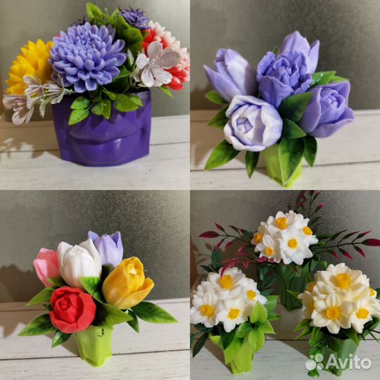 Мыло ручной работы букеты