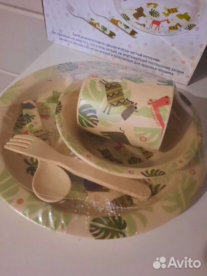 Новый набор посуды из бамбукового волокна