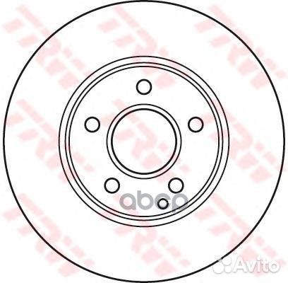 Диск тормозной передн mercedes-benz: c class (w