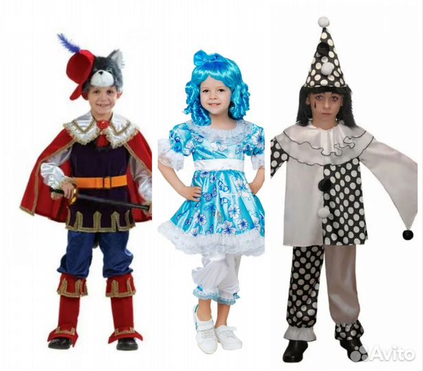 Карнавальные костюмы героев мультфильмов