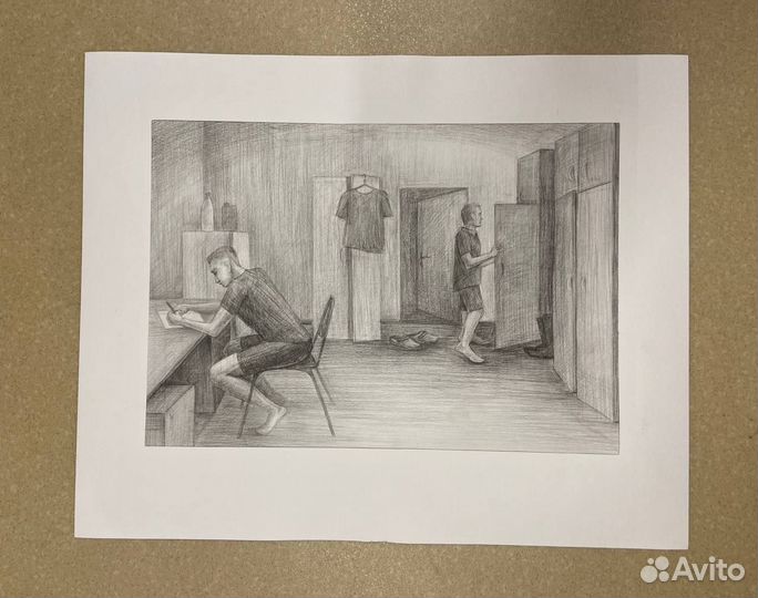 Учебные рисунки. Графика и живопись