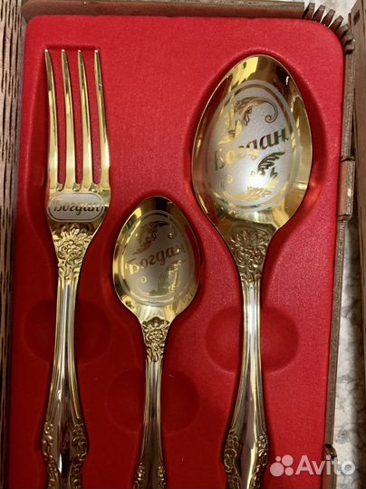 Подарочный набор столовые предметы именные