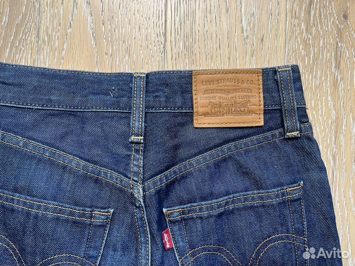 Джинсы levi's ribcage wide leg широкие размер 25