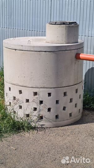 Монтаж септика из жби колец